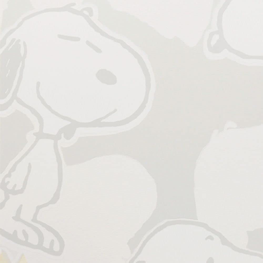Amazon | 壁紙屋本舗 のり付き 壁紙 クロス スヌーピー snoopy 総柄 白