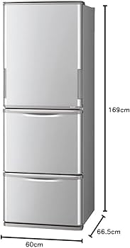 Amazon.co.jp: シャープ SHARP 冷蔵庫(幅60.0cm・スリムタイプ) 350L