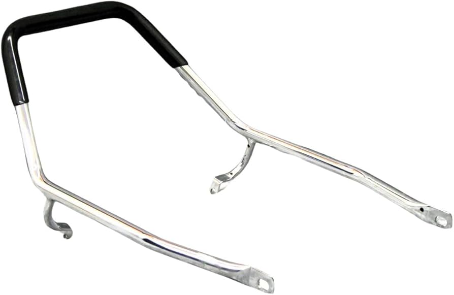 Amazon | XJR400 前期 メッキ タンデムバー ブラック/黒 ゴム