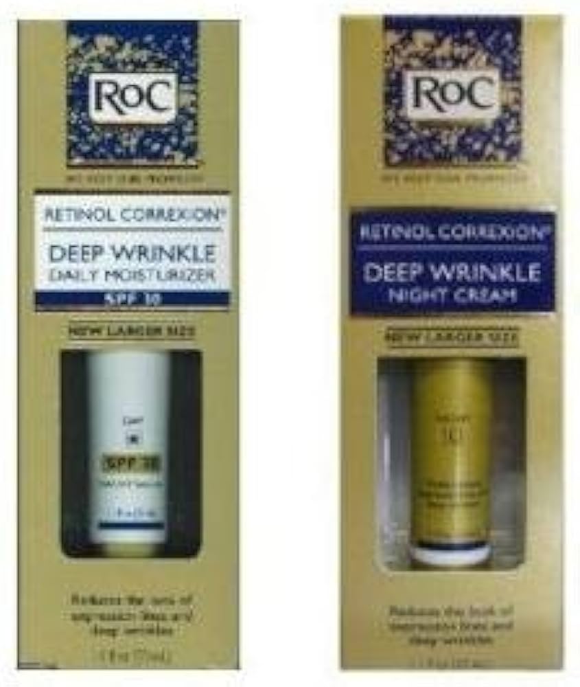 Amazon | RoC NEW増量サイズ！(+3ml) 昼＋夜用2本セット レチノール