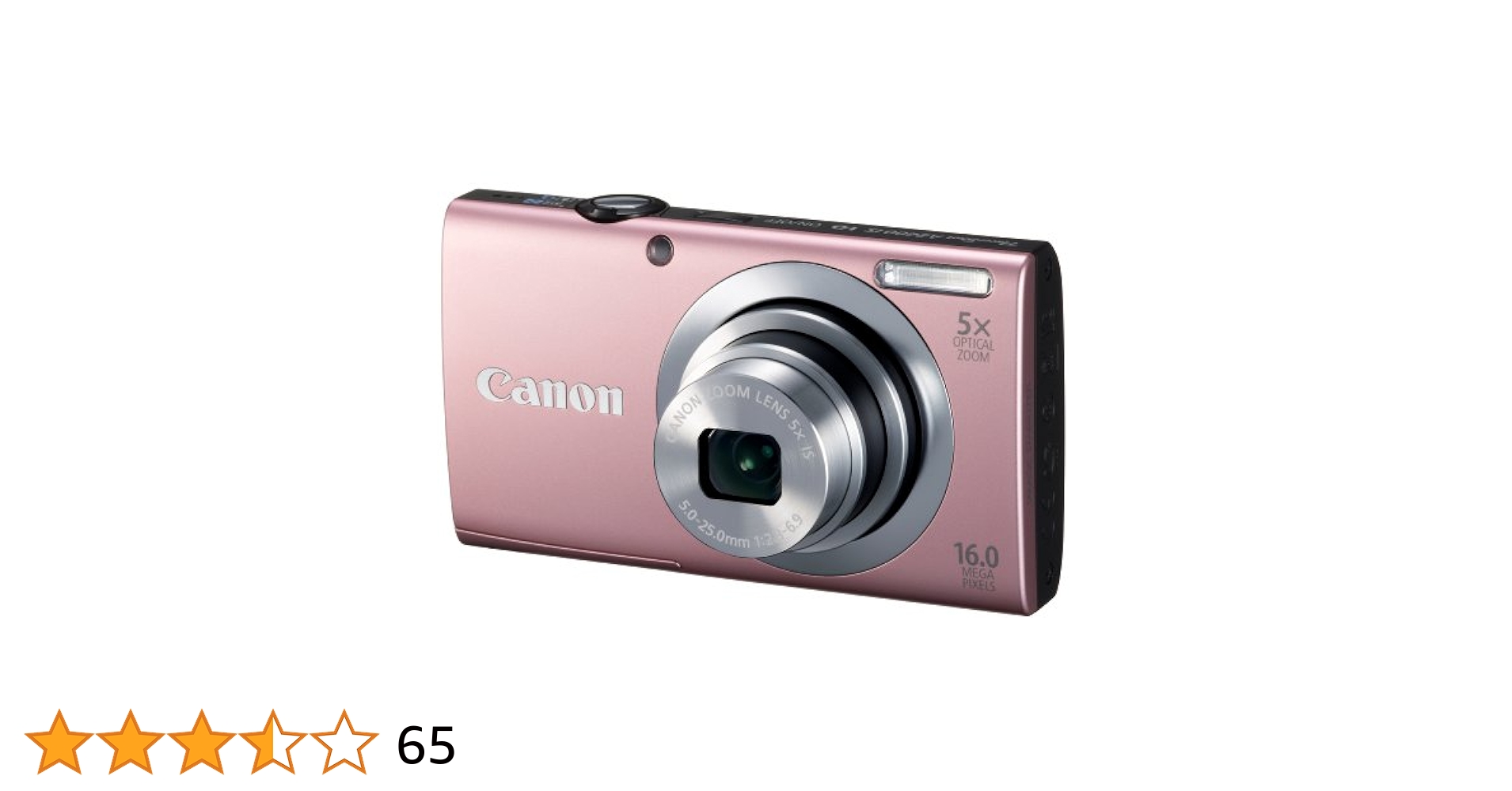 Canon コンパクトデジタルカメラ 16.0メガピクセル ピンク