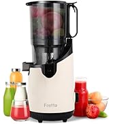 Amazon.co.jp: Fretta ジューサー 13cm広い投入口 1.8L大容量 スロー