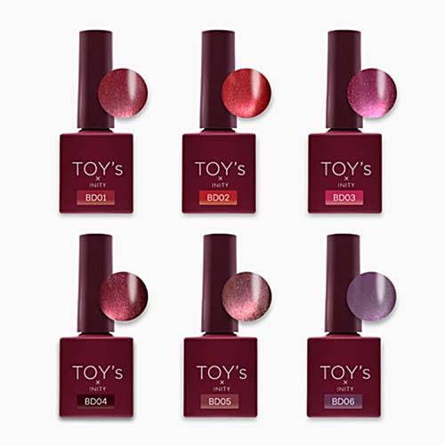 Amazon | TOY's × INITY ボルドーマグ 7ml 全6色 ジェルネイル