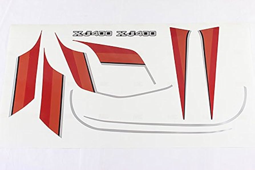 Amazon.co.jp: XJ400 純正タイプ ラインステッカー セット ACP