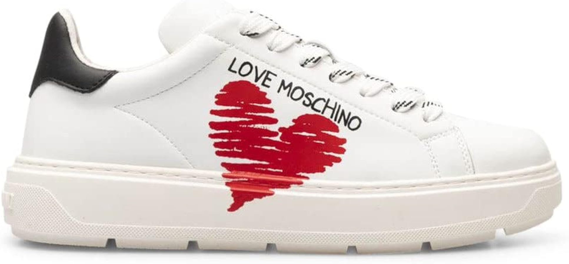 Amazon.com | Love Moschino Women Sneakers White, White, 11 US