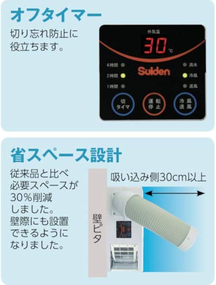 Amazon | スイデン ポータブルスポットエアコン(白) SS-16MXW-1 | 工業