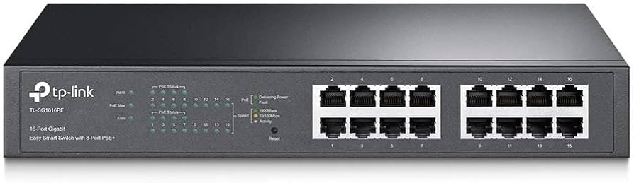 Amazon.com: TP-Link TL-SG1016PE | 16 Port Gigabit PoE Switch
