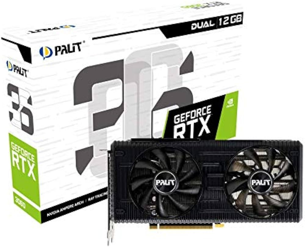 Palit GeForce RTX 3050 Dual Graphics Card, 8GB, GDDR6, LHR, 3584