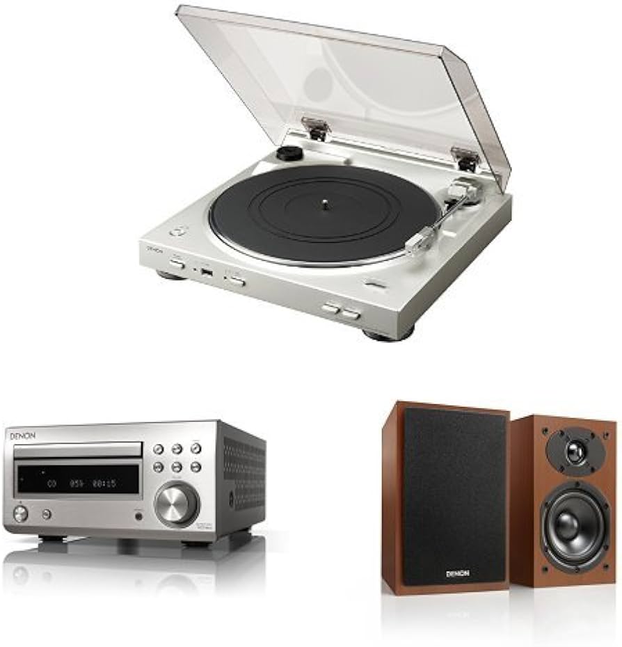 Amazon.co.jp: DENON アナログレコード & CDプレーヤーセット チェリー