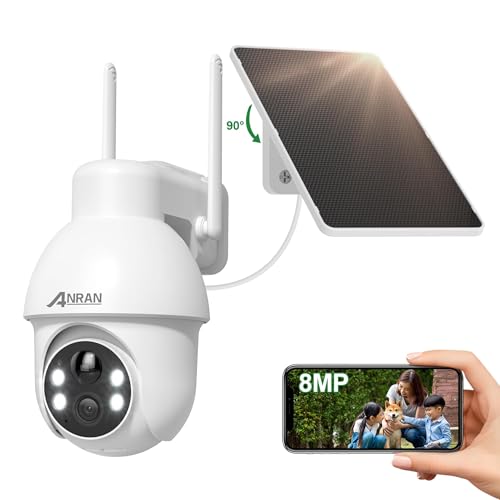 Amazon.co.jp: 【業界初・800万画素】ANRAN 防犯カメラ 屋外 ソーラー