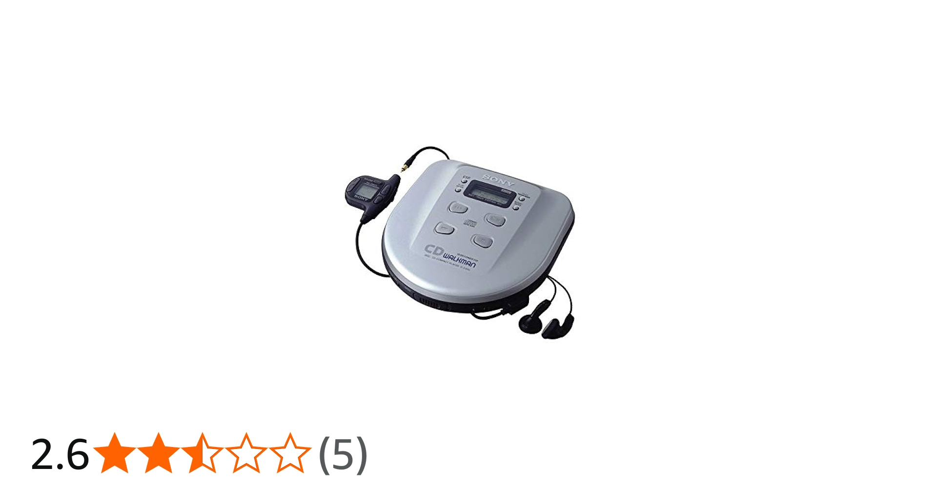 Amazon.co.jp: SONY ポータブルCDプレーヤー（ウォークマン） D-E500
