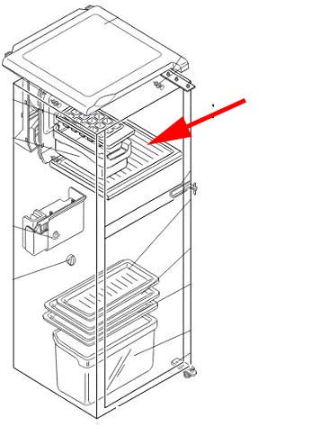 Amazon | 【部品】三菱 冷蔵庫 冷凍室棚対応機種：MR-142NK-S MR-14B-A
