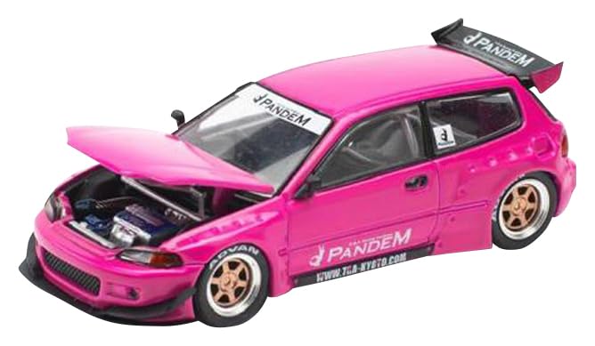 Amazon | POP RACE x Enigma 1/64 パンデムシビック EG6 - ピンク 完成