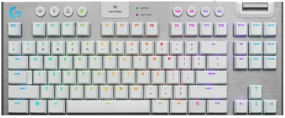 Amazon | Logitech G915 TKL White Tactile Tenkeyless Lightspeed