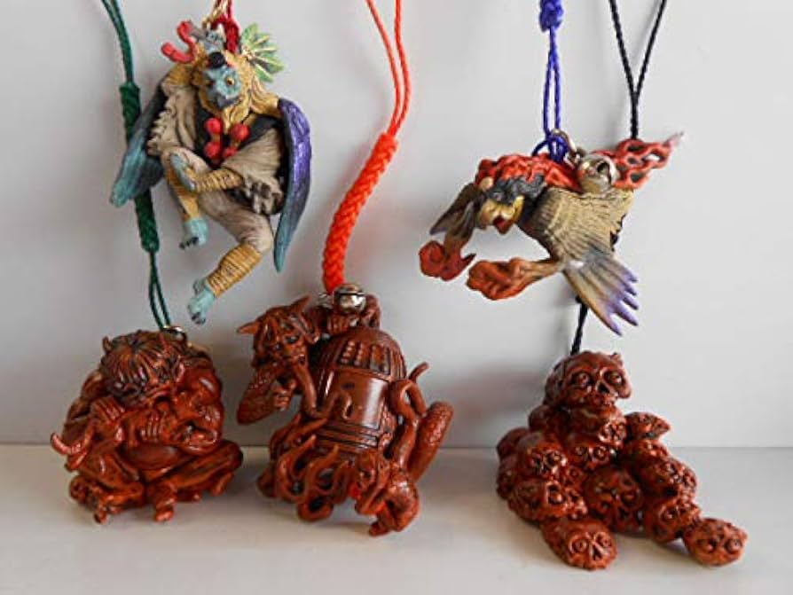 Amazon | Jut16OoカプセルQミュージアム妖怪根付2立体図百鬼夜行全10種