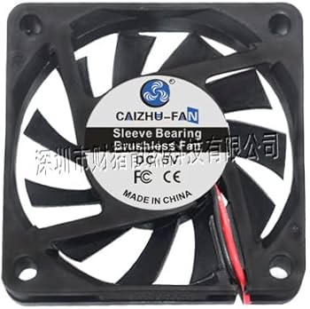 Amazon.co.jp: 冷却ファン DC6010 12V 静音 2 ピン ブラシレス6cm