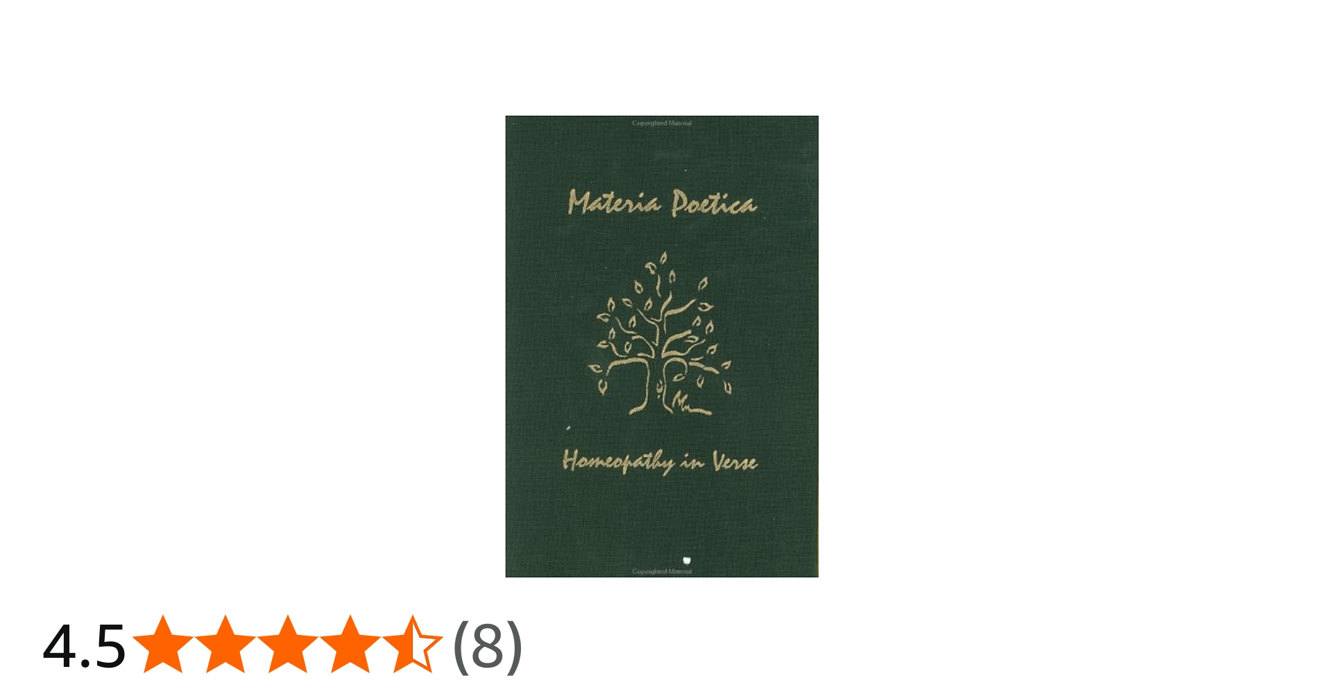 Buy Materia Poetica: Homeopathy in Verse Book Online at Low Prices