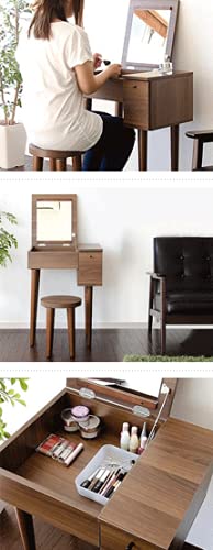 Amazon｜ドレッサー コンパクト 鏡台 ミラー 鏡 一面ドレッサー デスク