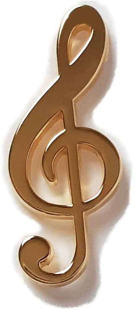 Amazon.co.jp: ト音記号 ピンバッジ 楽譜の記号をデザインしたピンズ