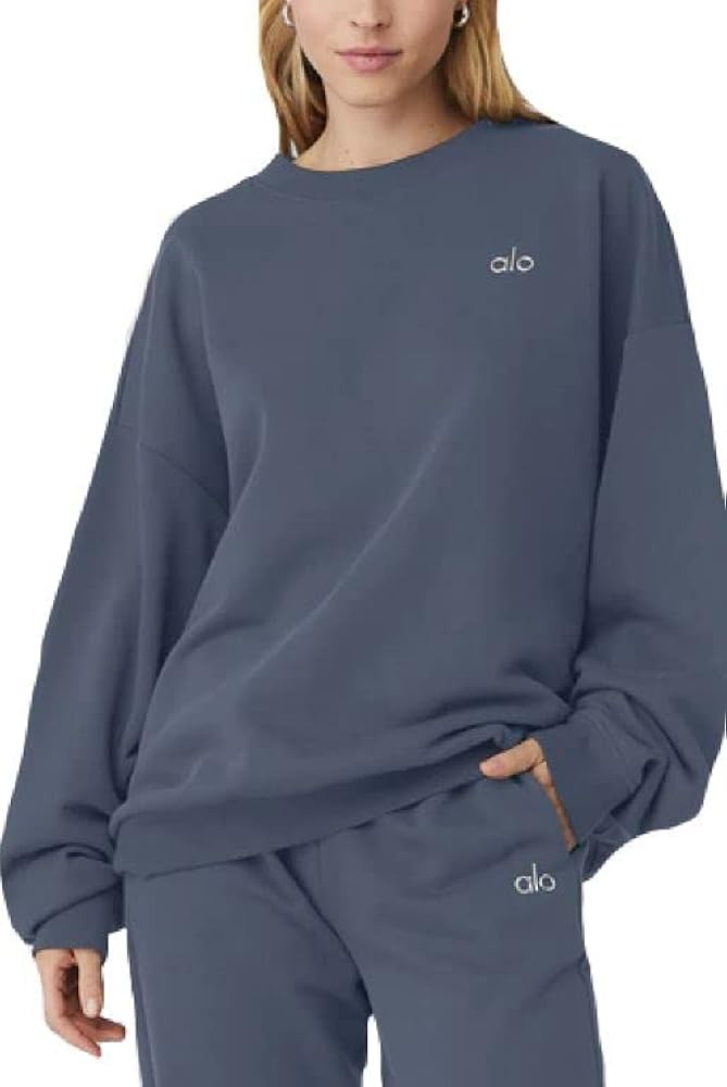 Alo Yoga unisex adult Accolade Crew Neck Pullover Sweatshirt