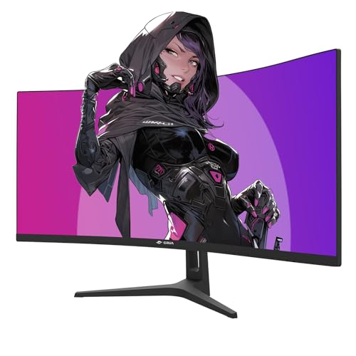 CRUA - CRUA CR340HDU 湾曲 ゲーミング モニター 34インチ UWQHD(3440