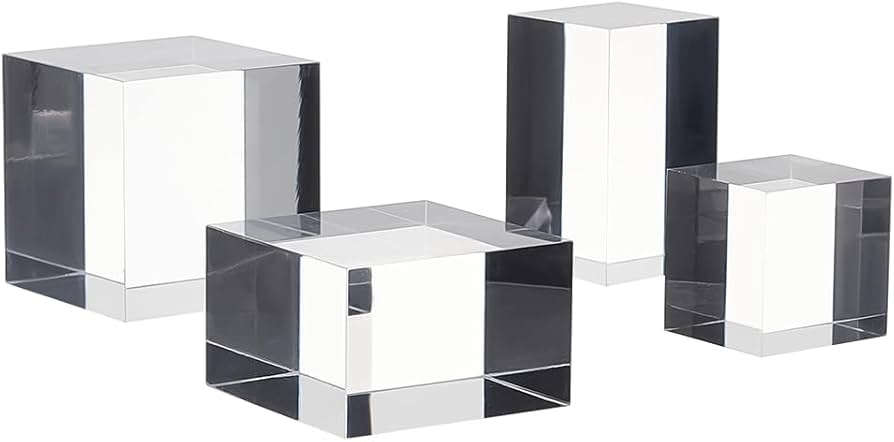 Amazon｜OLYCRAFT 12個4サイズ アクリルブロック アクリルスタンド