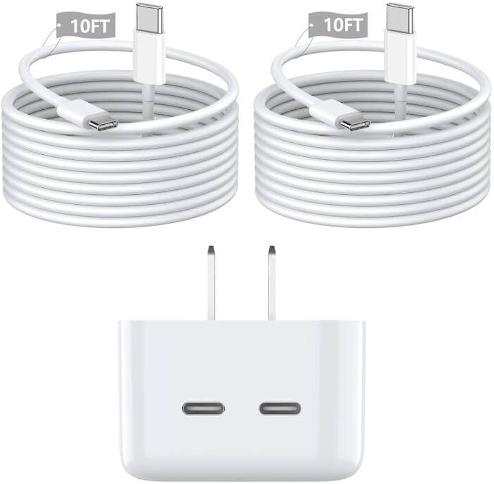 Amazon.com: iPhone 16 Pro Fast Charger,35W Dual USB-C Port Compact