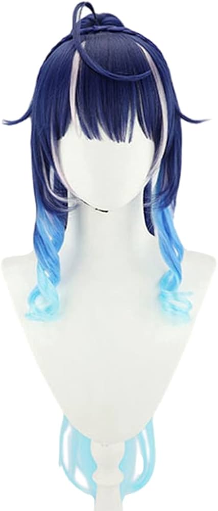 Amazon.co.jp: LAOBAO コスプレ ウィッグ 天宮こころ ポニーテール 青