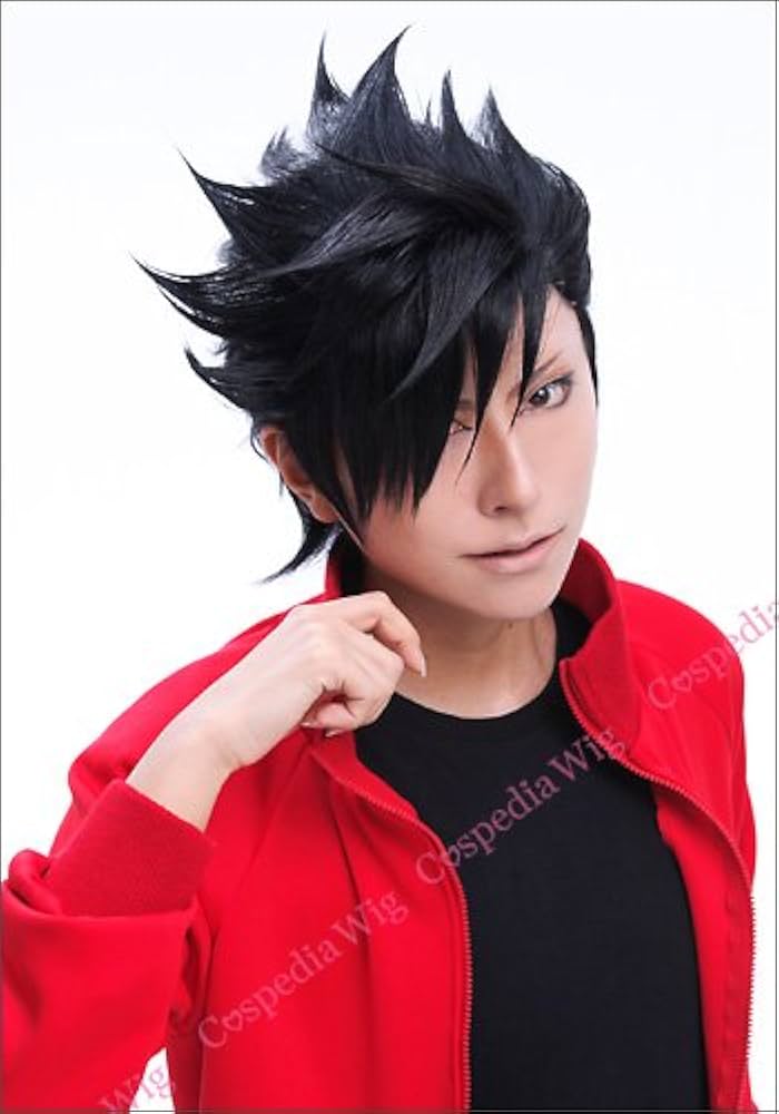Amazon.co.jp: ハイキュー!! 黒尾 鉄朗 風 ウィッグ キャラウィッグ