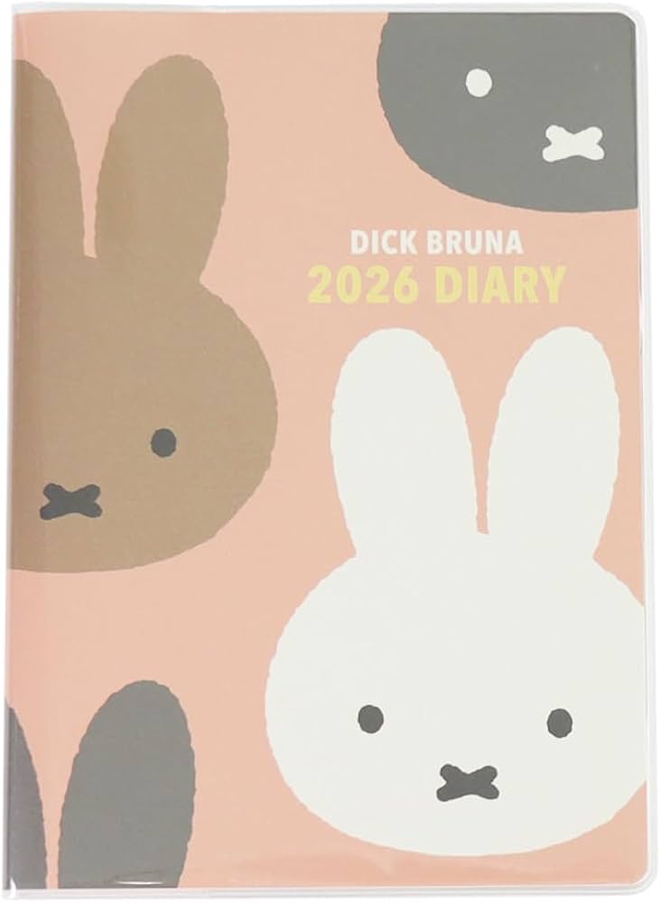 Amazon.co.jp: スクエア ミッフィー 手帳 2026年 A6 ウィークリー