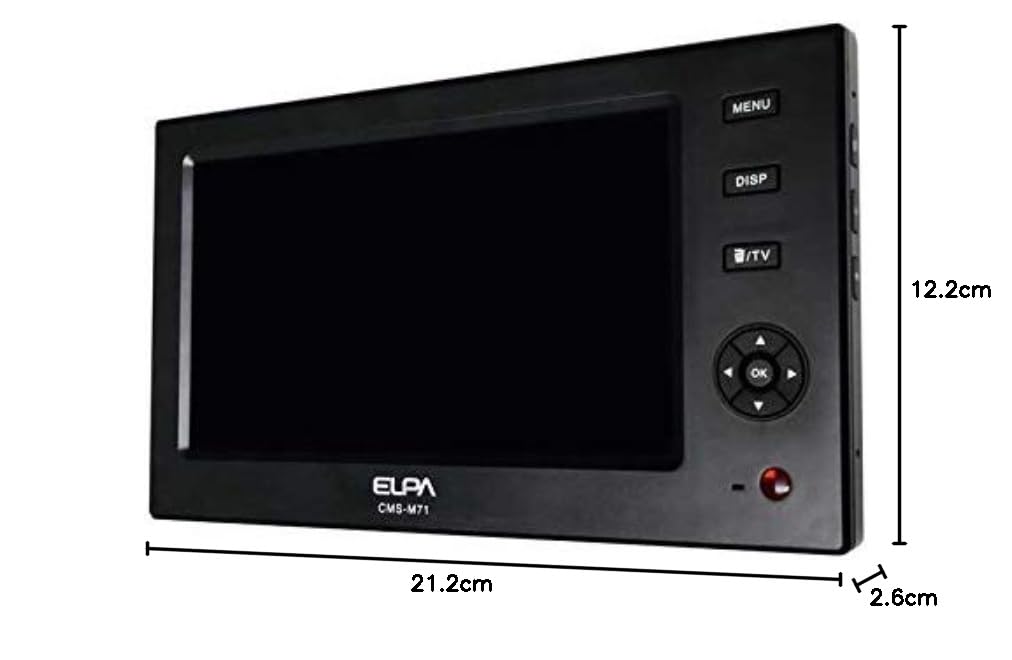 Amazon.co.jp: エルパ(ELPA) 7インチモニター充電式 CMS-M71
