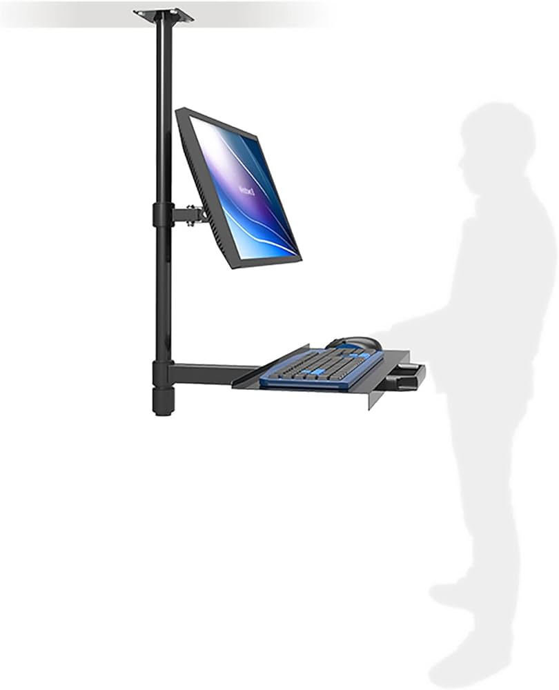 Amazon.co.jp: キーボードPCモニターアーム,VESAキーボードトレイ付き