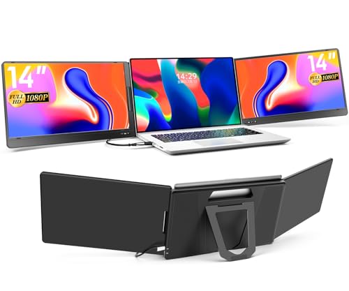 Amazon.co.jp: KOGODA トリプルモニター 14インチ モバイルデュアル