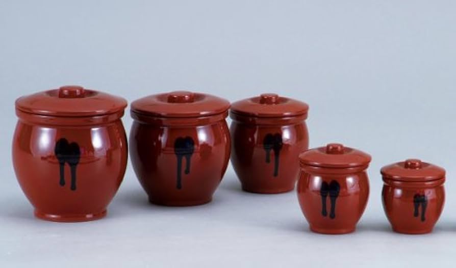 Amazon｜瓶 かめ 壺 ツボ/ 常滑焼0.5号丸蓋付ミニかめ /和食器｜漬物器