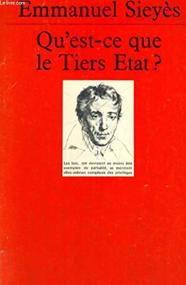 Amazon.fr - Qu'est-ce que le tiers état ? - Sieyès, Emmanuel - Livres