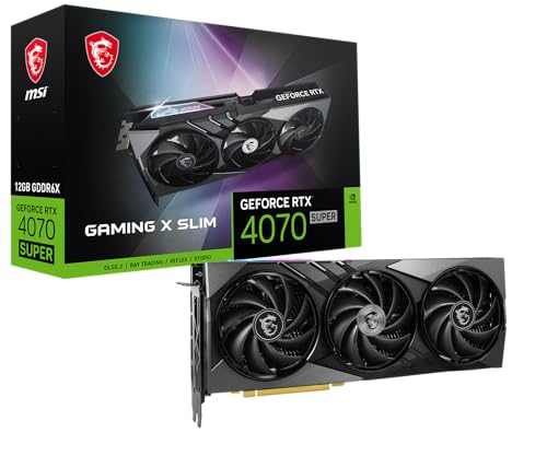 Amazon | MSI Gaming RTX 4070 Super 12G Gaming X Slim Graphics Card