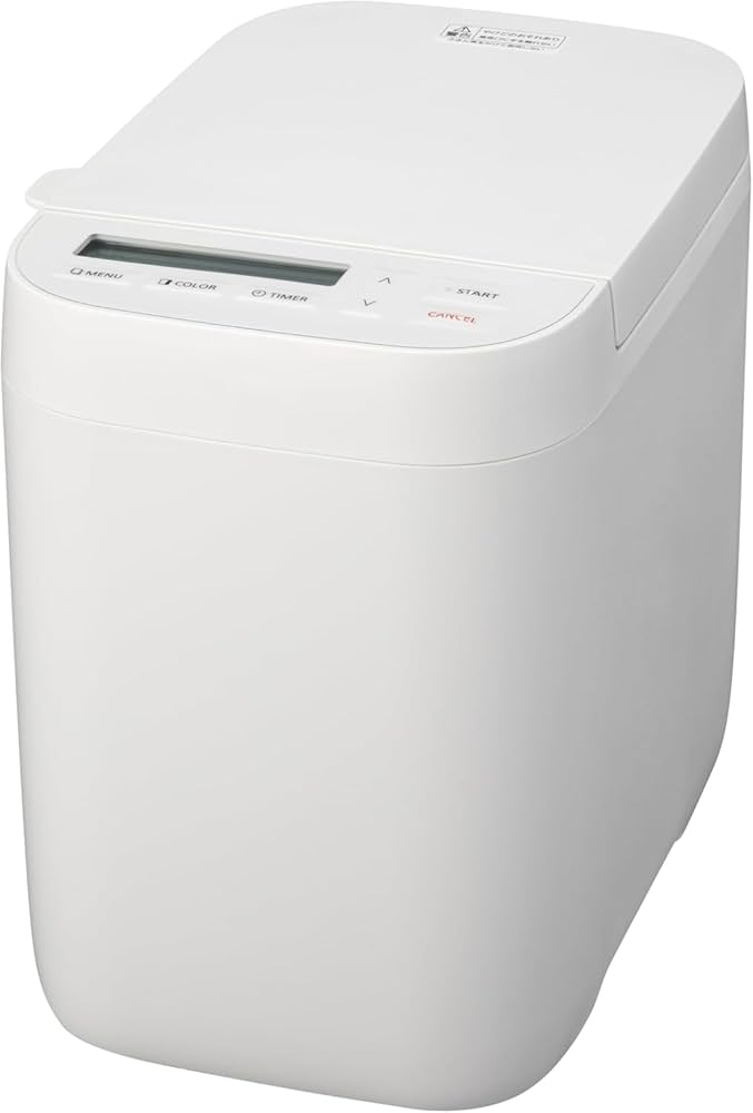 Amazon | ホームベーカリー パン焼き器 約0.6斤 20メニュー ホワイト