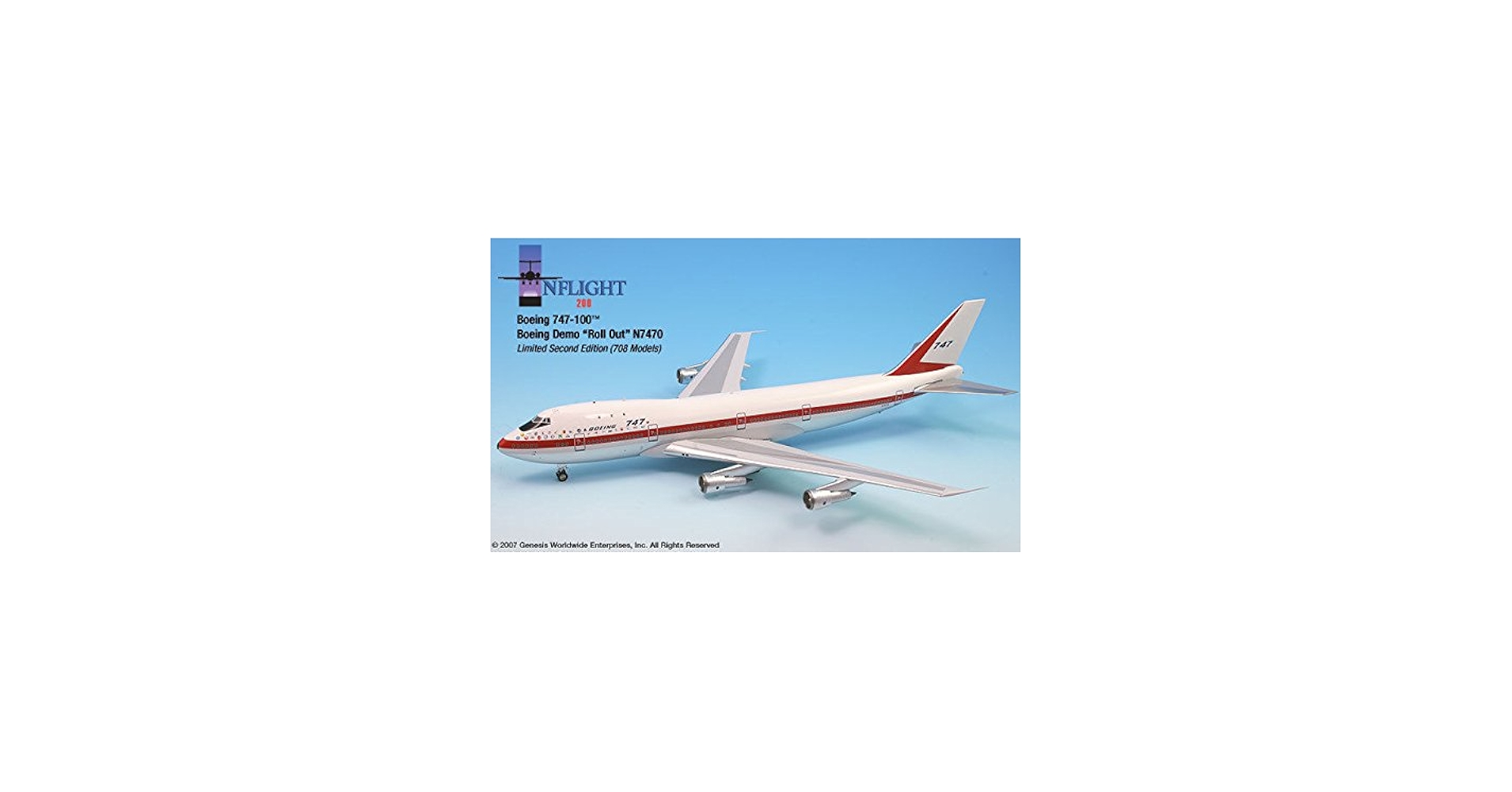 Amazon.com: Rollout Livery Boeing 747-100 Airplane Miniature Model