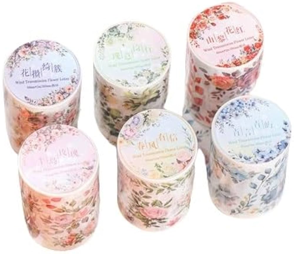 Amazon.co.jp: マスキングテープ 手帳 幅広60mm 水彩タッチ おしゃれ