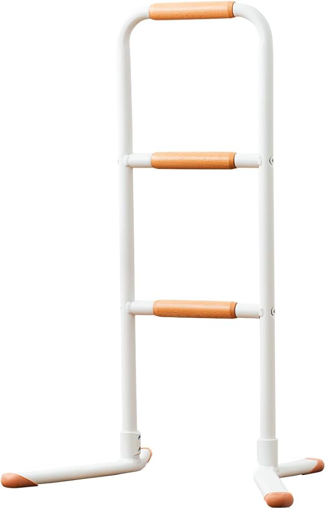 Amazon.co.jp: 楽々健 立ち上がり 補助手すり 「楽禅」 3段 ホワイト