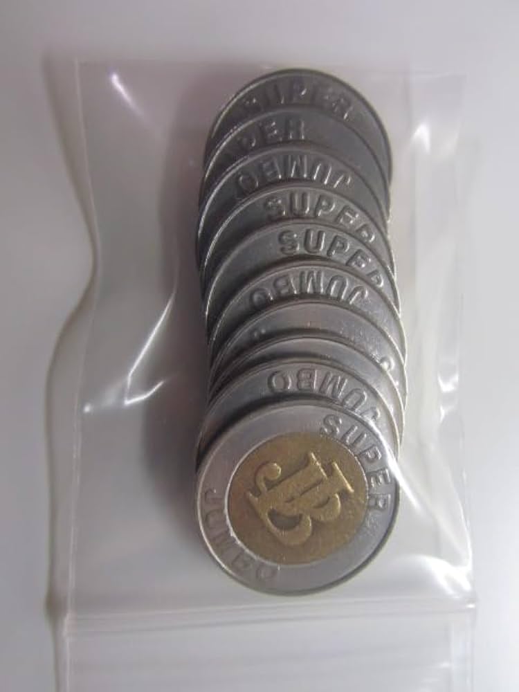 Amazon | スロット用 メダル・コイン 25パイ 同一柄 バイメタル・バイ