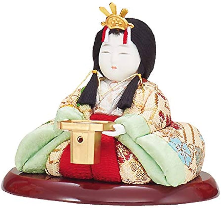 Amazon | 雛人形 おしゃれ 三人官女 単品 3人 木目込 一秀 ひな人形