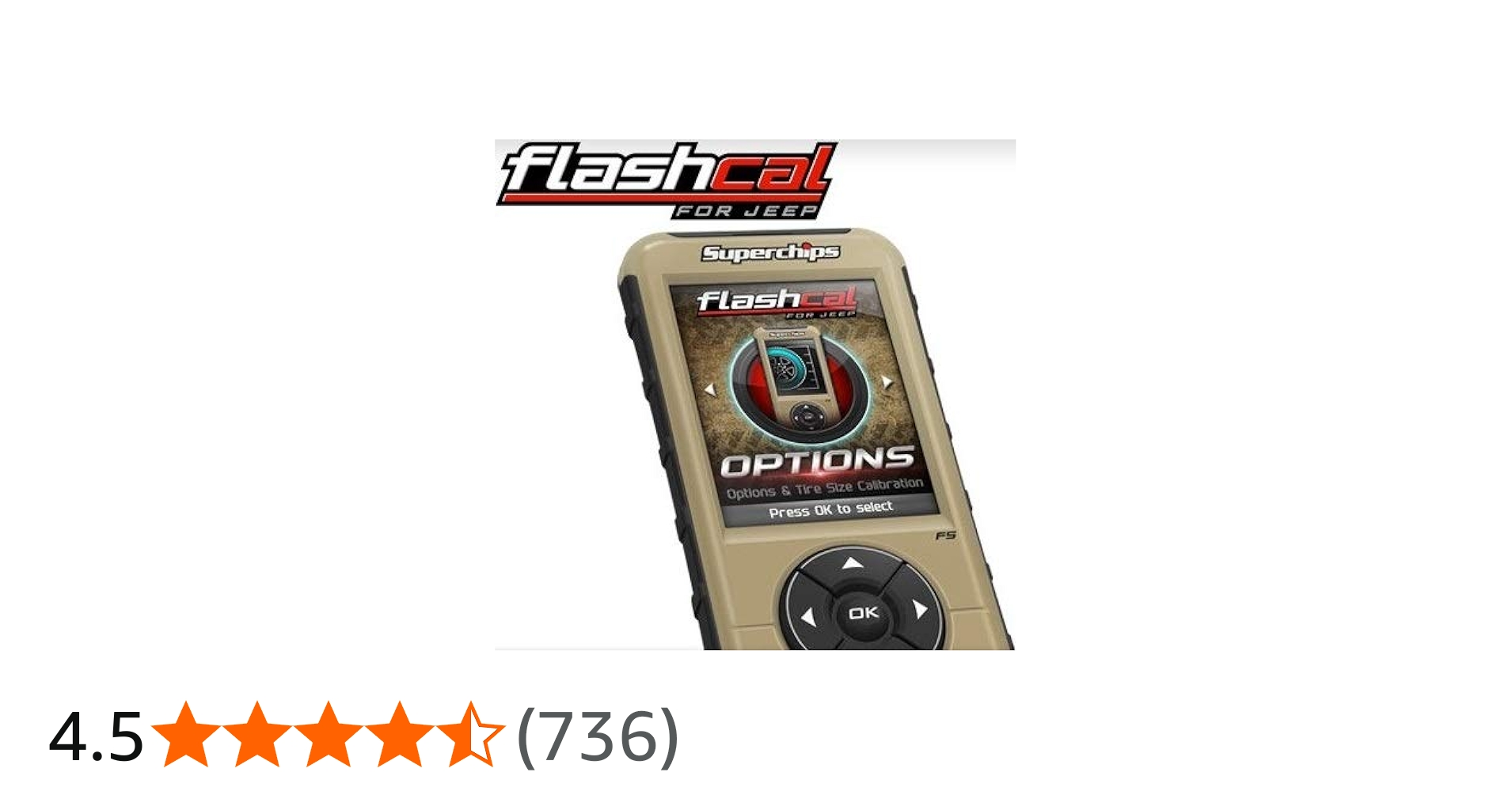 SUPERCHIPS FLASHCAL F5 IN-CAB TUNER,GASOLINE,COMPATIBLE WITH 2007