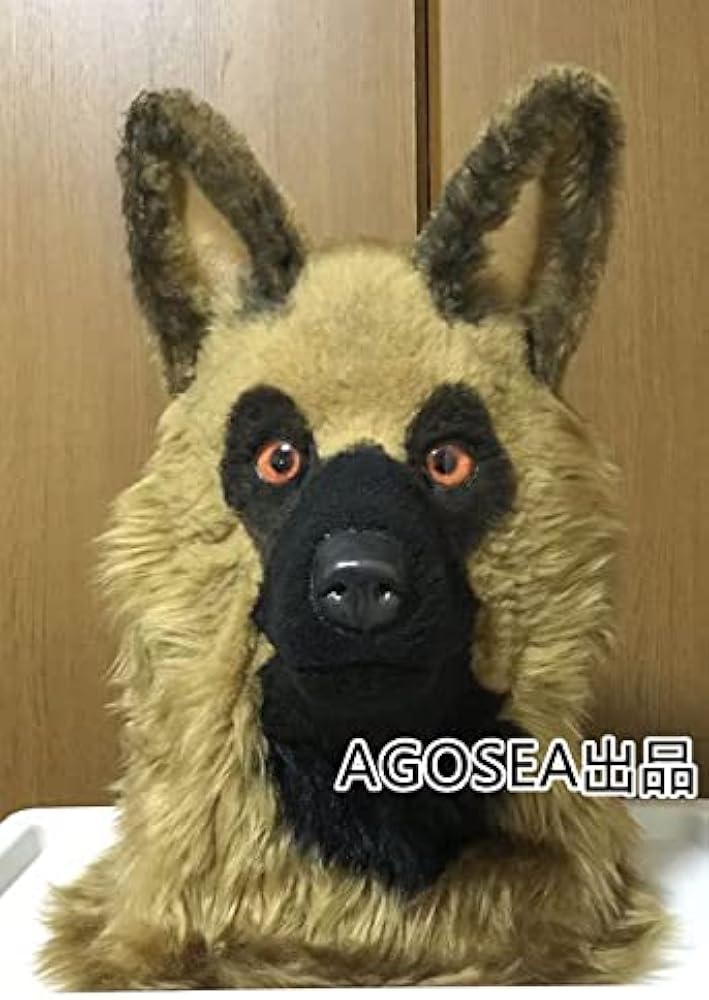 Amazon.co.jp: [AGW] ケモノ マスク ヘッド 着ぐるみ 被り物 犬 狼