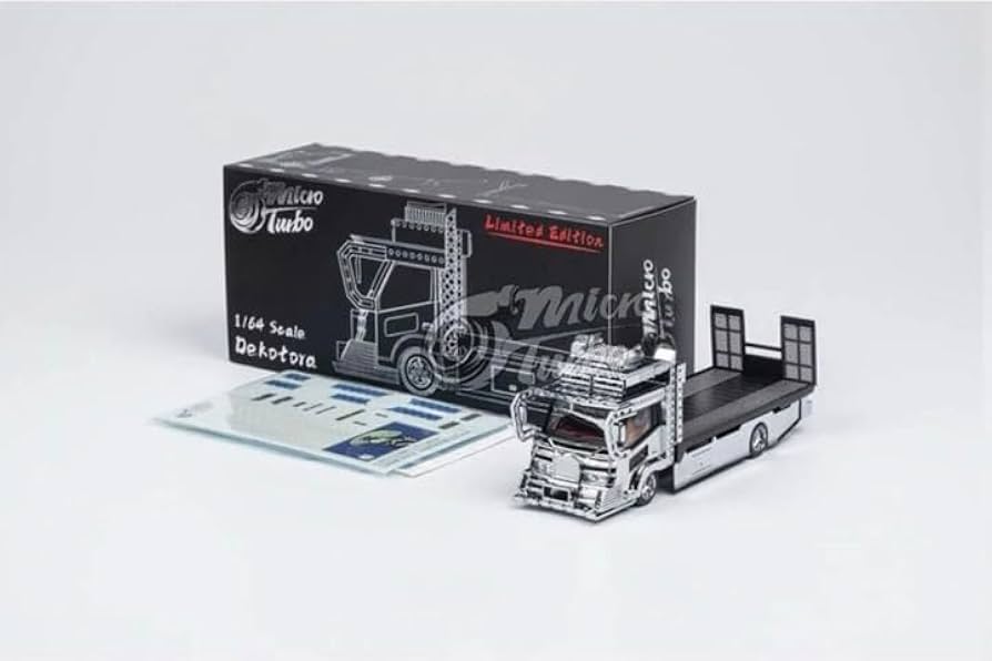 Amazon | Micro Turbo 1/64 積載車デコトラ V2 シルバー999台限定