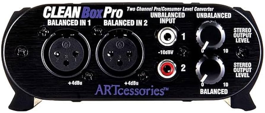 Amazon | ART 2CHレベル・コンバーター Clean Box Pro | エフェクター
