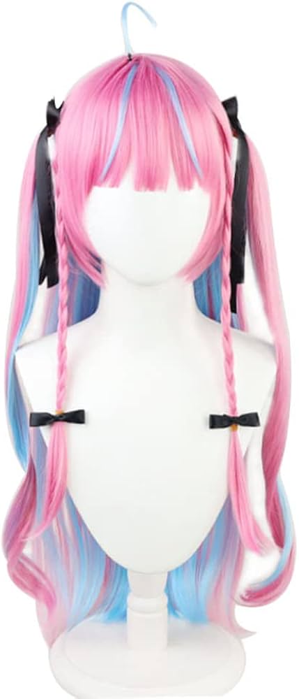 Amazon.co.jp: コスプレウィッグ 湊あくあ 風 コスプレ フルウィッグ