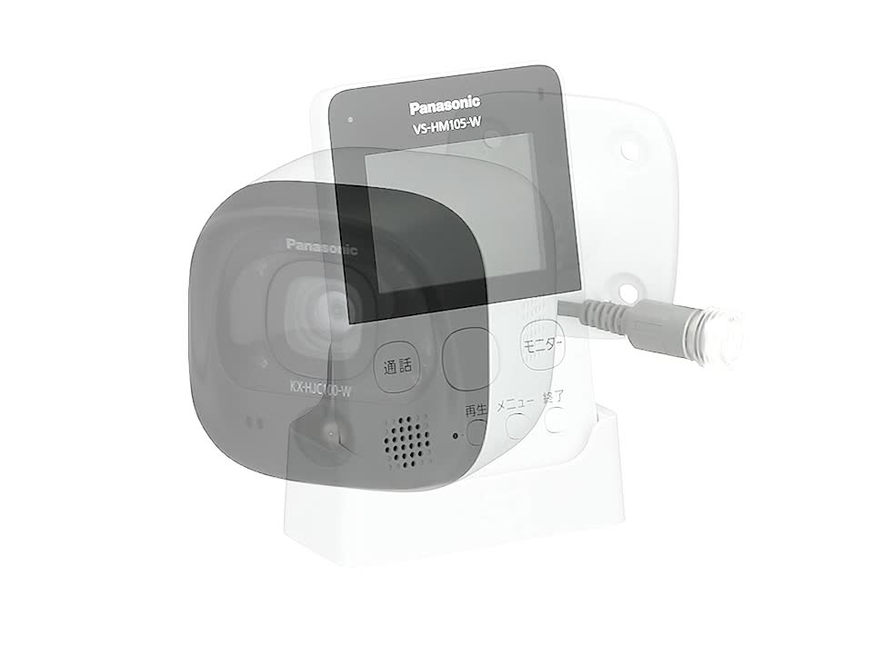 Panasonic モニタ＋カメラ VS-HM105-W KX-HJC100-W Panasonic モニタ＋