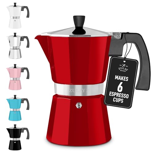 Zulay Moka Pot Espresso Stovetop Coffee Maker - Leak-Proof