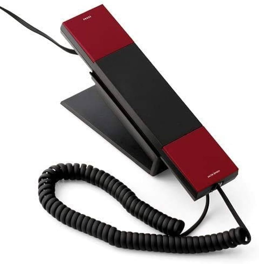 Amazon | Jacob Jensen（ヤコブ・イェンセン）「T-1 Telephone」レッド